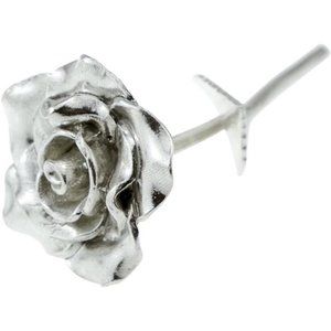 Tin Anniversary 10 Year Metal Rose - 100% Pure Casted Tin Wedding Anniversary